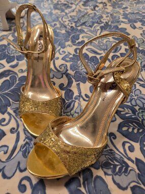 Lava Gold Evening Shoes 4.5 inch heels
